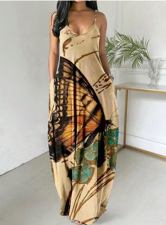 Kanga Spaghetti Dress