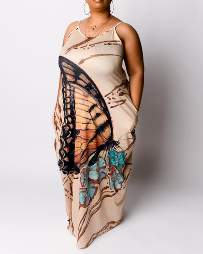 Kanga Spaghetti Dress